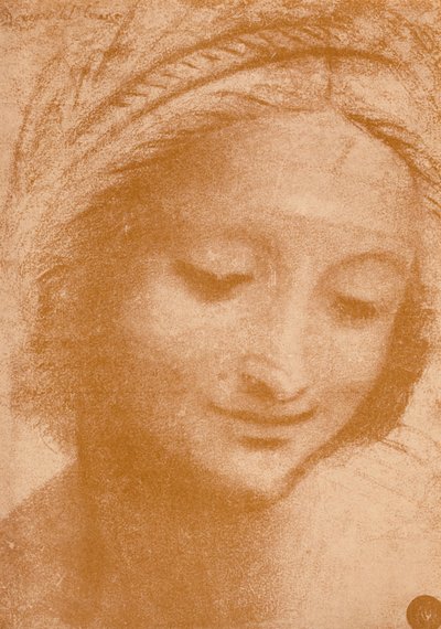 Head of a Woman, c1400-tallet, 1932 af Leonardo da Vinci