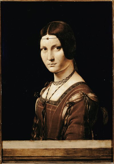 La Belle Ferronniere. (olie på træ af Leonardo da Vinci