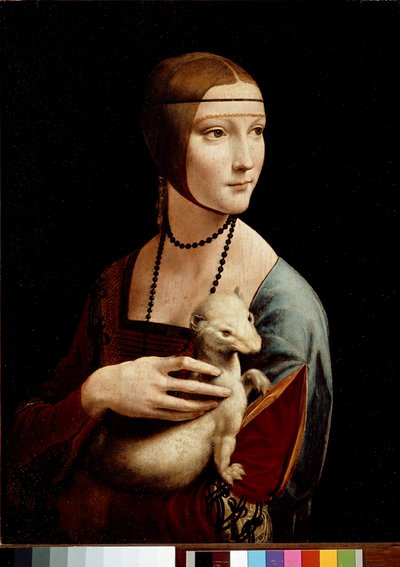 Dame med hermelin, portræt af Cecilia Gallerani, ca. 1490 (olie og tempera på panel) af Leonardo da Vinci