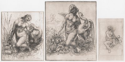 Leda og svanen, c1504-1506 af Leonardo da Vinci