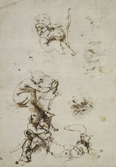 Leonardo da Vinci, objekt 1857,0110.1 - recto (British Museum) af Leonardo da Vinci