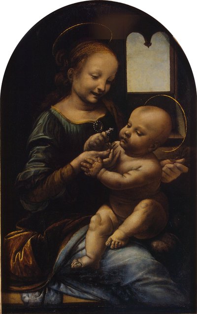Madonna og barnet (Benois-madonnaen) af Leonardo da Vinci