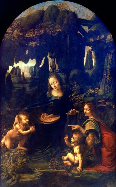 Madonna of the Rocks, 1482-1486 af Leonardo da Vinci