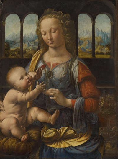 Madonna med nelliken ca. 1478 (olie på træpanel) af Leonardo da Vinci