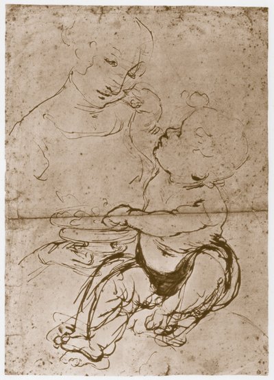 Madonna med frugttallerkenen, 1480-82 af Leonardo da Vinci