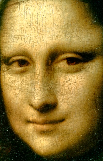 Portræt af Mona Lisa detalje, 1503-1506 af Leonardo da Vinci