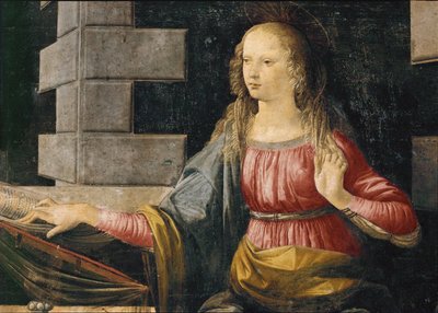 Sankt Maria (olie på træ) af Leonardo da Vinci