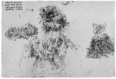 Skitse af den sidste dom, slutningen af det 15. eller begyndelsen af det 16. århundrede 1954 af Leonardo da Vinci