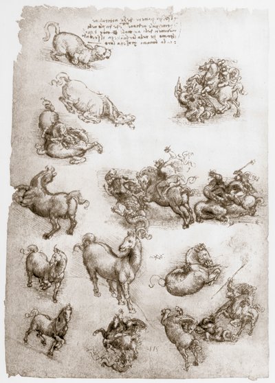 St George og dragen, c1506 af Leonardo da Vinci