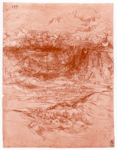 Storm i Alperne, c1503-1505 af Leonardo da Vinci