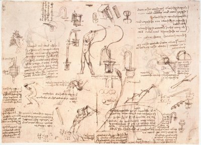 Undersøgelser af strømmen af ​​vand i rør ... af Leonardo da Vinci