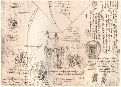 Studier af emblemer, c1472-c1519 1883 af Leonardo da Vinci