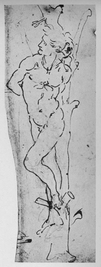 Studie for en St. Sebastian, c1480 1945 af Leonardo da Vinci