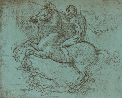 Studie til Sforza-monumentet, c1482-c1499 1883 af Leonardo da Vinci