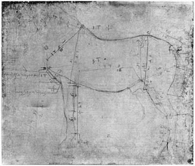 Studie af en hest (metalpunkt på papir) af Leonardo da Vinci