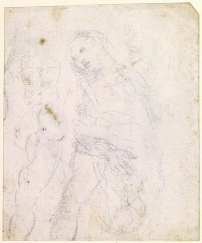 Studie af en Madonna [bagsiden] af Leonardo da Vinci