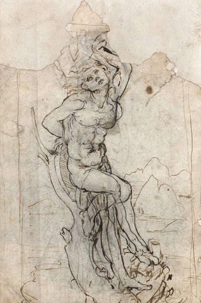 Sankt Sebastians martyrium, mellem 1482 og 1485. af Leonardo da Vinci