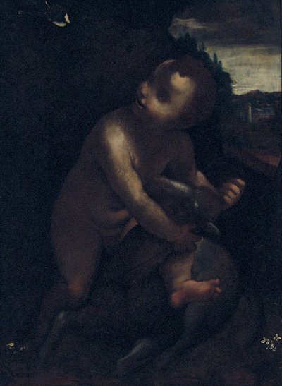 Det spæde Johannes Døberen af Leonardo da Vinci