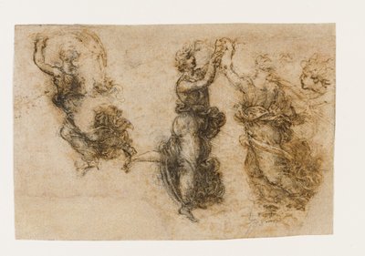 Tre dansende kvindeskikkelser, 1517-1518. af Leonardo da Vinci