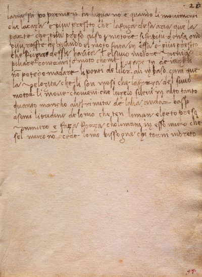 Usigneret uddrag fra The Codex Trivulzianus af Leonardo da Vinci