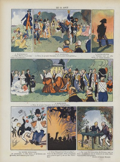 15. august. Illustration til Le Rire af Leonce Burret