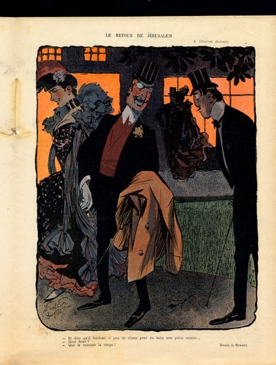 Illustration til magasinet "Le Rire" af Leonce Burret