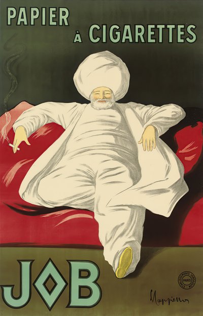 Reklameplakat for silkepapir Job, ca. 1930. af Leonetto Cappiello
