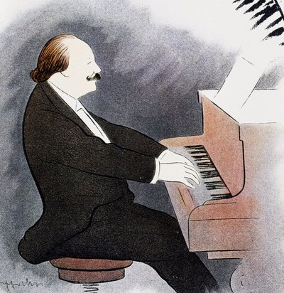 Jules Massenet ved klaveret af Leonetto Cappiello