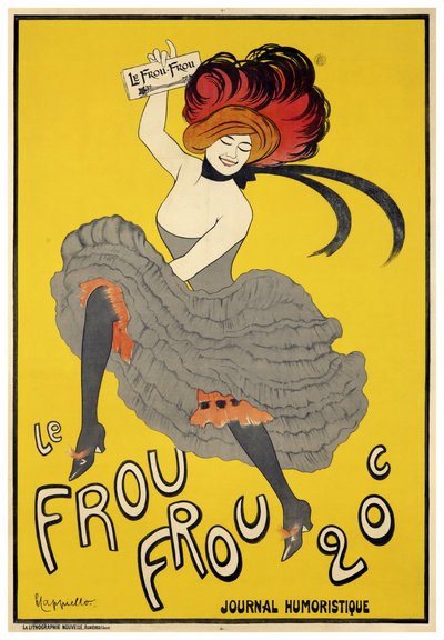 Le Frou-Frou (1899) åbningsnummer af Leonetto Cappiello