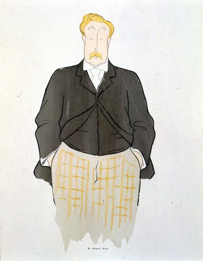 Portræt af Alphonse Allais af Leonetto Cappiello (1875-1942) omkring 1900. af Leonetto Cappiello