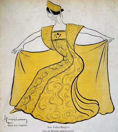 Danseren Cleo i balletpantomimen Lorenza på Folies Bergere af Leonetto Cappiello