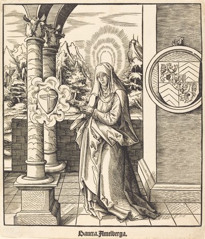 Saint-Amelberga af Leonhard Beck