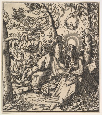 Sankt Ita af Toggenburg, fra de habsburgske hellige, 1516-18. af Leonhard Beck