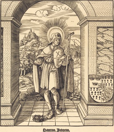 Sankt Jodocus af Leonhard Beck