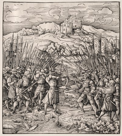 Kampen mod det blå kompagni, 1512-1518. af Leonhard Beck