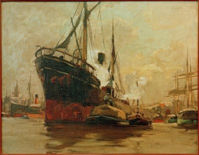 Damper i havnen af Leonhard Sandrock