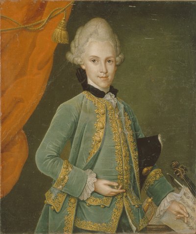 Portræt af grev Karl Gustav von Simolin 1715-1777 af Leonhard Schorer