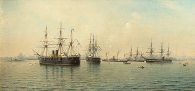 Krydsere Minin og Kronstadt af Leonid Demyanovich Blinov
