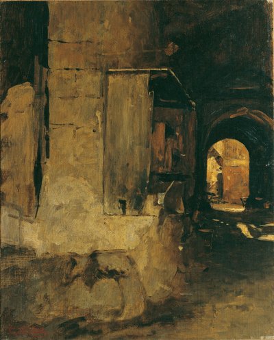 Porten til et arabisk hus af Leopold Carl Muller