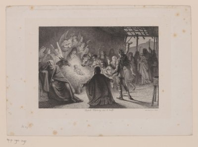 Tilbedelse af hyrderne af Leopold Flameng