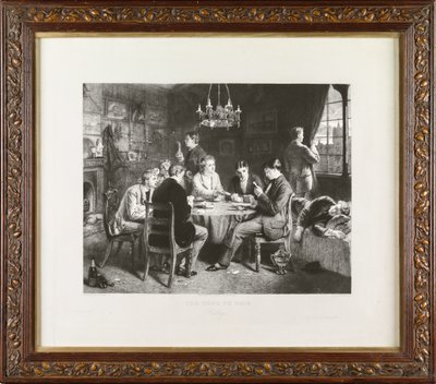 The Road to Ruin: College (ætsning) af Leopold Flameng