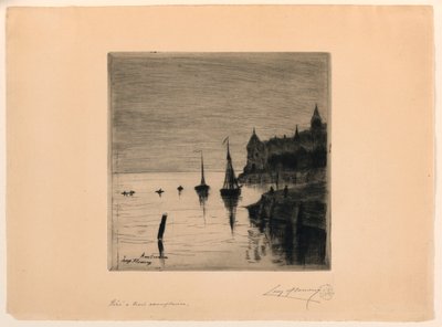 Udsigt over Amsterdam af Leopold Flameng