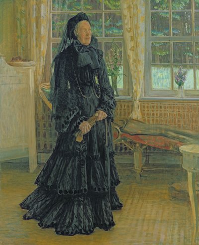 Marie Zacharias (1828-1907) Regnvejrsdag, 1904 af Leopold Karl Walter von Kalckreuth