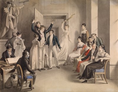 Franz Schubert 1797-1828. Festspil for Schubertianerne i Atzenbrugg, 1821 af Leopold Kupelwieser