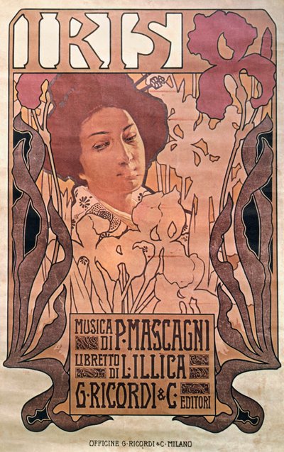 "Iris" af Pietro Mascagni af Leopoldo Metlicovitz