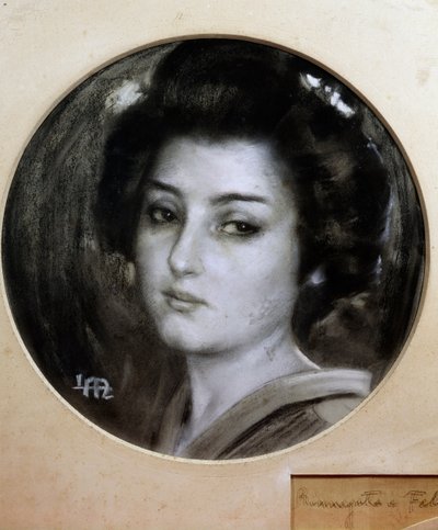 Madama Butterfly, skitse af Leopoldo Metlicovitz (1868-1944) til operaen af samme navn af Giacomo Puccini af Leopoldo Metlicovitz