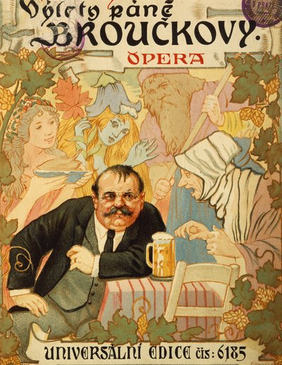 Titelsiden af Mr. Broucks rejser af Leos Janacek af Leos Janacek