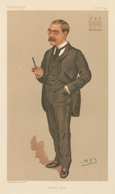 Soldiers Three, Rudyard Kipling (Vanity Fair-serien) af Leslie Matthew Spy Ward