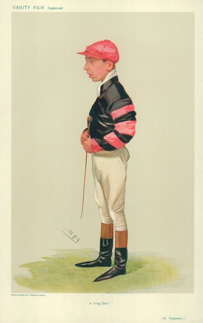 Arthur Templeman, A Rising Star, 7. november 1906, tegnefilm Vanity Fair af Leslie Matthew Ward