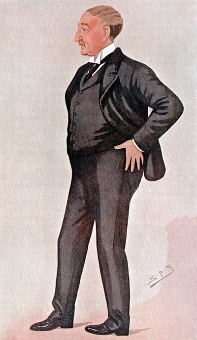 Cecil Rhodes, britisk-født sydafrikaner, finansmand, statsmand og imperiumbygger, 1891 af Leslie Matthew Ward